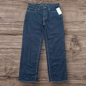 Old Navy Blue Straight Loose Fit Jeans Classic Style 32 x 30